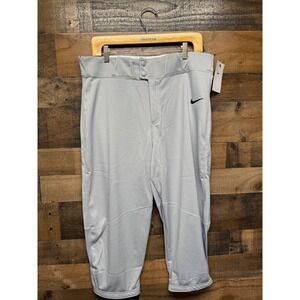Nike Mens Baseball Pants Grey Engineered Team Dri-Fit Size Large‎ New